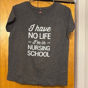 Gray Kids Nursing School T-Shirt